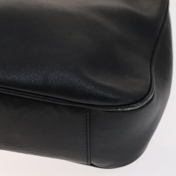 GUCCI Bamboo Hand Bag Leather Black Gold 001 1705 001 1705 - Picture 12 of 16